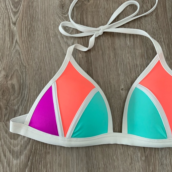 PINK VICTORIA SECRET Triangle Bikini Top Size M - Picture 3 of 5